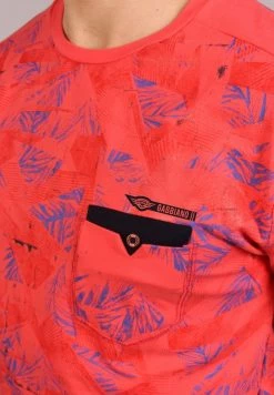 Gabbiano T-Shirt Print - Coral, Herren -Angebote Gabbiano Store 0147ddf247104f24a61482b7c67eeeb3
