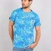 Gabbiano T-Shirt Print - Blue, Herren -Angebote Gabbiano Store 0aa76dacccc148dfa1aa869bfc644254