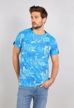 Gabbiano T-Shirt Print - Blue, Herren