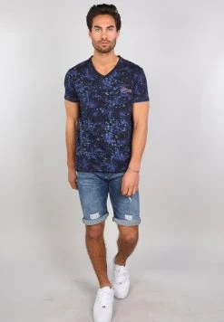 Gabbiano T-Shirt Print - Navy, Herren -Angebote Gabbiano Store 15edabfe168c4108958e426f072ab17d