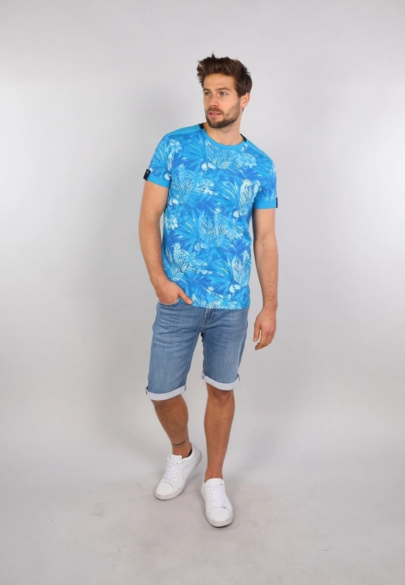 Gabbiano T-Shirt Print - Blue, Herren 4 Gabbiano T-Shirt Print - Blue, Herren – Bild 2