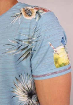 Gabbiano T-Shirt Print - Pebble Blue, Herren -Angebote Gabbiano Store 33d63488093f404588221f17f7260bdb