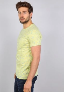 Gabbiano T-Shirt Print - Lime, Herren -Angebote Gabbiano Store 398fcb6d468f49f593d49ae837761119