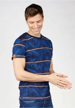 Gabbiano T-Shirt Print - Navy, Herren
