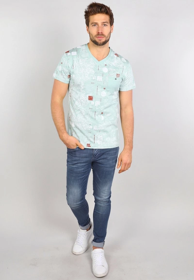 Gabbiano T-Shirt Print - Meadow Green, Herren 4 Gabbiano T-Shirt Print - Meadow Green, Herren – Bild 2