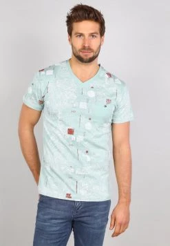 Gabbiano T-Shirt Print - Meadow Green, Herren