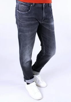 Gabbiano BERGAMO - Jeans Straight Leg - Dark Smoke, Herren