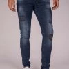 Gabbiano Jeans Slim Fit - Blue Black Destroyed, Herren -Angebote Gabbiano Store 5b4ce6b6694b4fd9a2b07fa89135b3e8