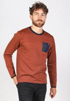 Gabbiano Strickpullover - Brick Orange, Herren