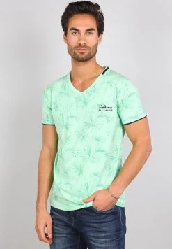 Gabbiano T-Shirt Print - Ash Green, Herren