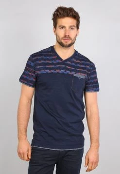 Gabbiano T-Shirt Print - Navy, Herren