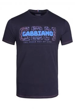 Gabbiano T-Shirt Print - Navy, Herren
