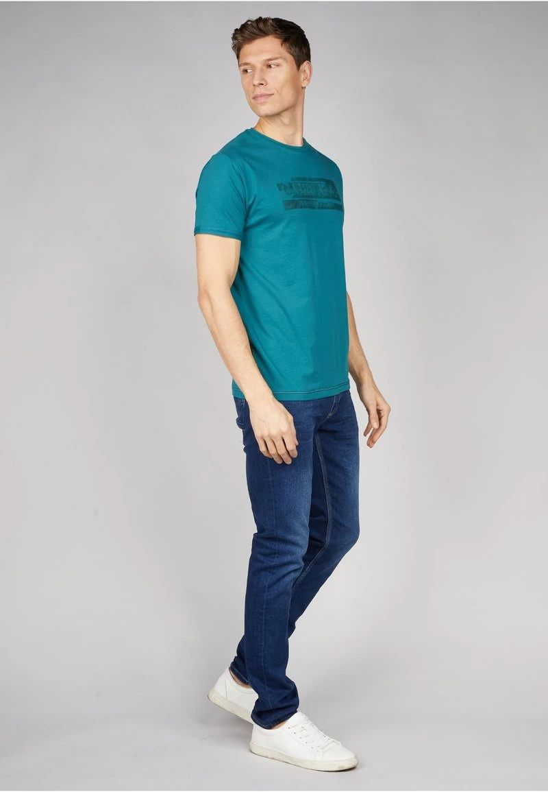 Gabbiano T-Shirt Print - Petrol Green, Herren 4 Gabbiano T-Shirt Print - Petrol Green, Herren – Bild 2
