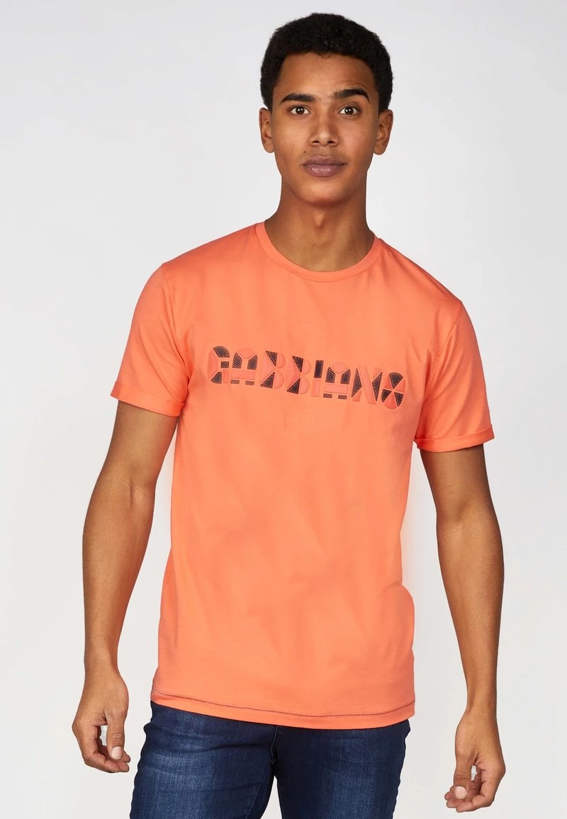 Gabbiano T-Shirt Print - Bright Coral, Herren 3 Gabbiano T-Shirt Print - Bright Coral, Herren