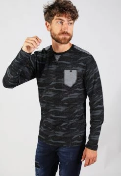 Gabbiano Langarmshirt - Black, Herren