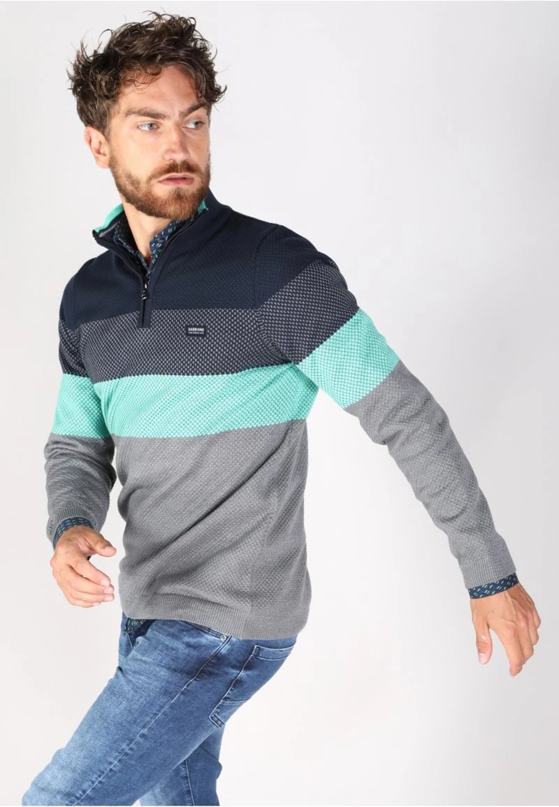 Gabbiano Strickjacke - Island Green, Herren 7 Gabbiano Strickjacke - Island Green, Herren – Bild 5