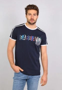 Gabbiano T-Shirt Print - Navy, Herren