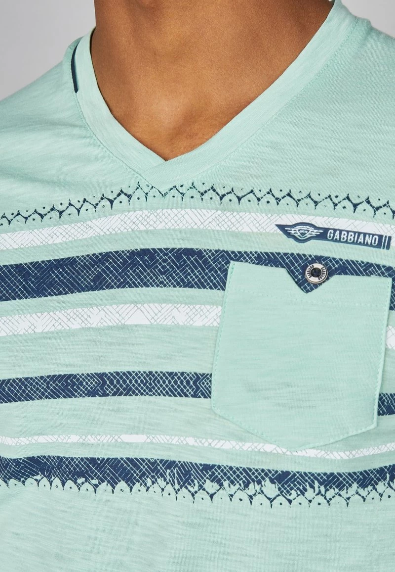 Gabbiano T-Shirt Print - Light Green, Herren 6 Gabbiano T-Shirt Print - Light Green, Herren – Bild 4