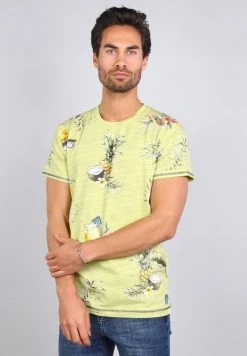 Gabbiano T-Shirt Print - Lime, Herren