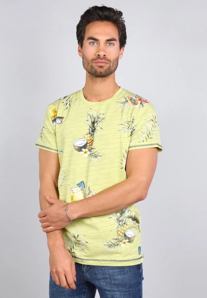 Gabbiano T-Shirt Print - Lime, Herren 3 Gabbiano T-Shirt Print - Lime, Herren