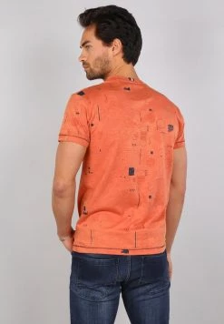 Gabbiano T-Shirt Print - Papaya, Herren -Angebote Gabbiano Store d2d6a490759047c186b354f8246fa7e0
