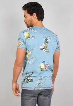 Gabbiano T-Shirt Print - Pebble Blue, Herren -Angebote Gabbiano Store dc7d0ced0686415bbff0af3a3ee1c1fc