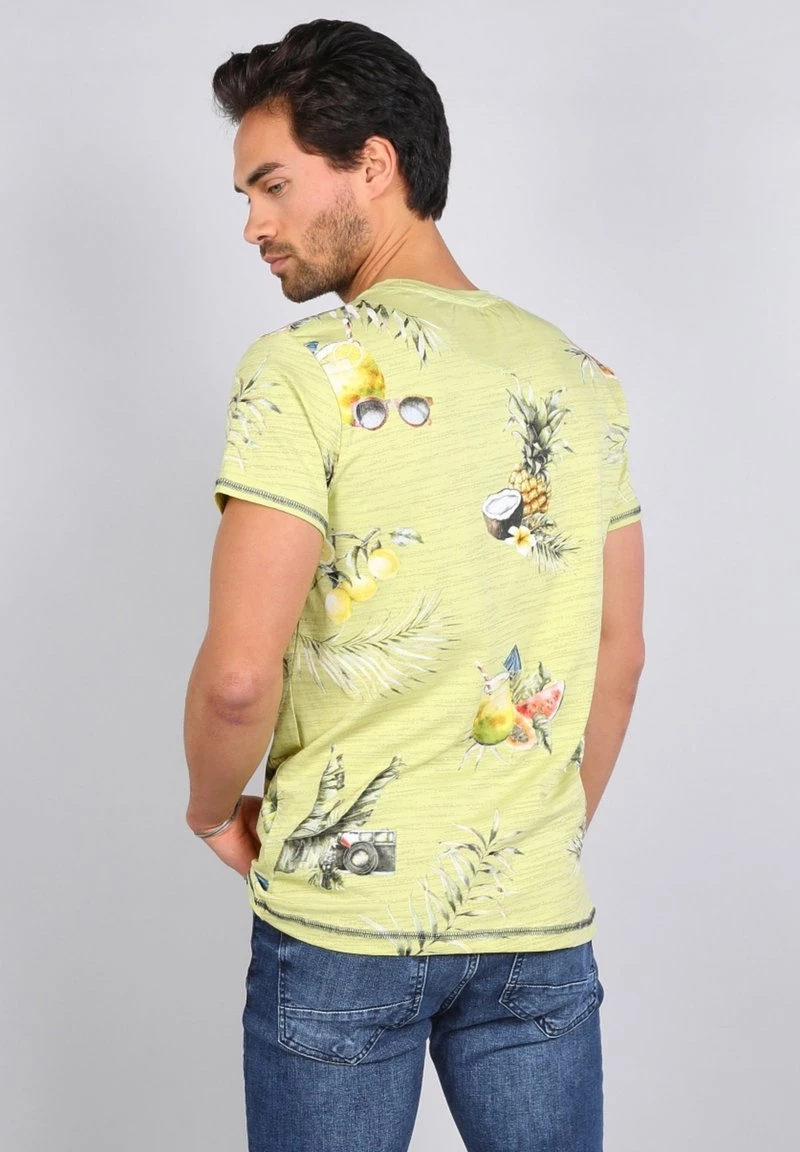 Gabbiano T-Shirt Print - Lime, Herren 5 Gabbiano T-Shirt Print - Lime, Herren – Bild 3