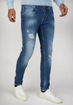 Gabbiano MILAN - Jeans Skinny Fit - Blue Green Destroyed, Herren