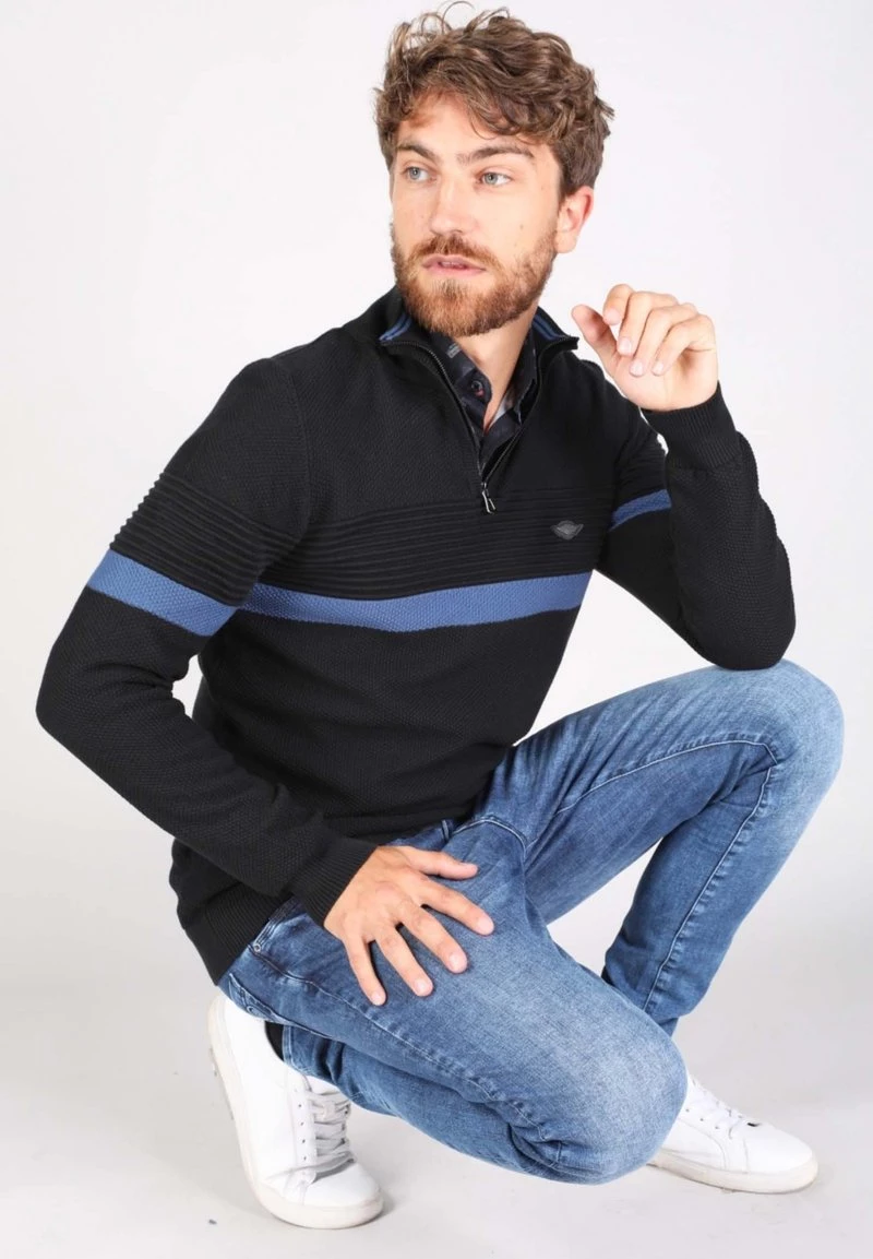 Gabbiano Strickpullover - Black, Herren 6 Gabbiano Strickpullover - Black, Herren – Bild 4