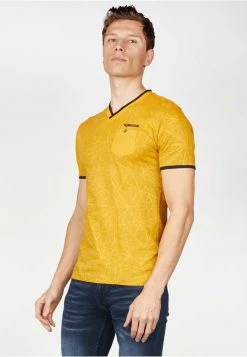 Gabbiano T-Shirt Print - Mustard Yellow, Herren