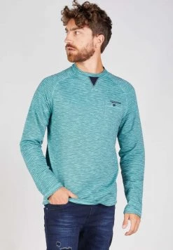 Gabbiano Langarmshirt - Island Green, Herren