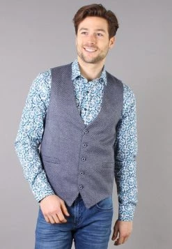 Gabbiano Anzugweste - Navy, Herren