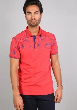Gabbiano Poloshirt - Coral, Herren