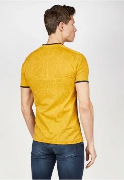 Gabbiano T-Shirt Print - Mustard Yellow, Herren -Angebote Gabbiano Store fae0c149c8704c09b600bf5350d71d56