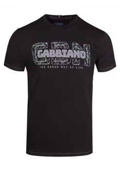 Gabbiano T-Shirt Print - Black, Herren