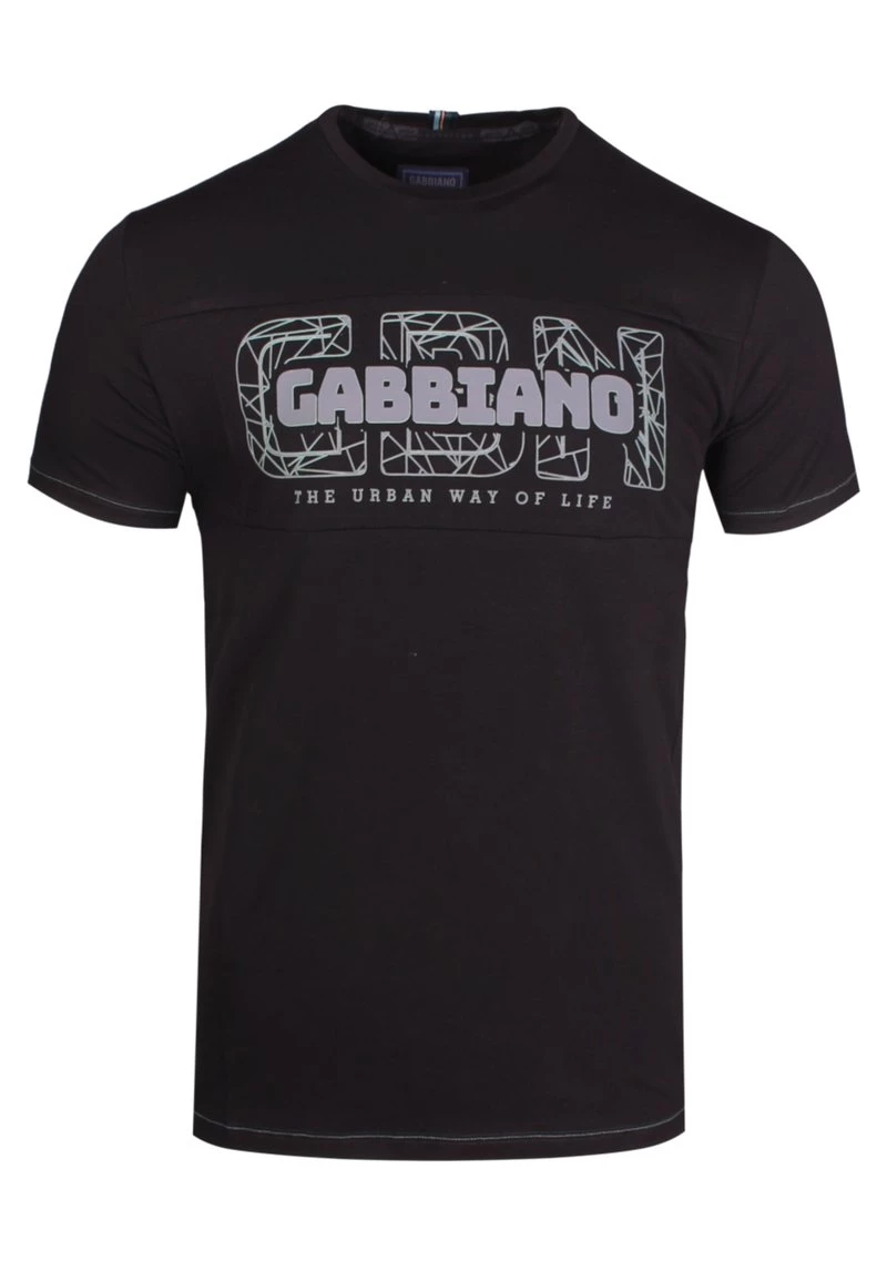 Gabbiano T-Shirt Print - Black, Herren 3 Gabbiano T-Shirt Print - Black, Herren