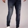 Gabbiano MILAN - Jeans Skinny Fit - Blackgreen Destroyed, Herren